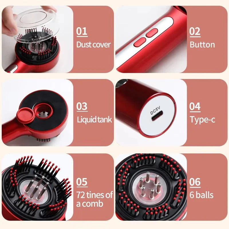 Infrared Scalp Massager & Hair Therapy Brush